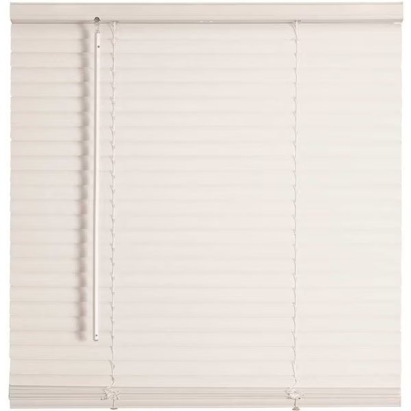 TruTouch White Cordless Light Filtering Vinyl Mini Blinds with 1 in. Slats 59 in. W x 72 in. L, Champion, Mfr#: 484996